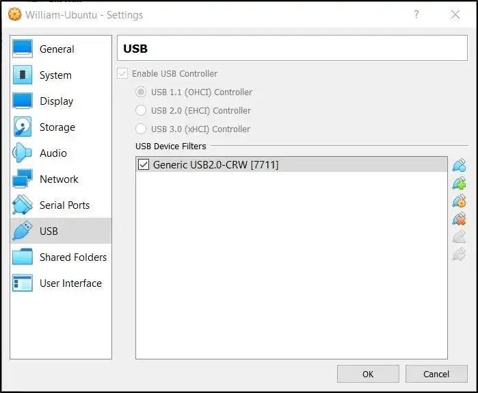 آموزش استفاده از وسایل USB در سیستم عامل نصب شده در ماشین مجازی VirtualBox