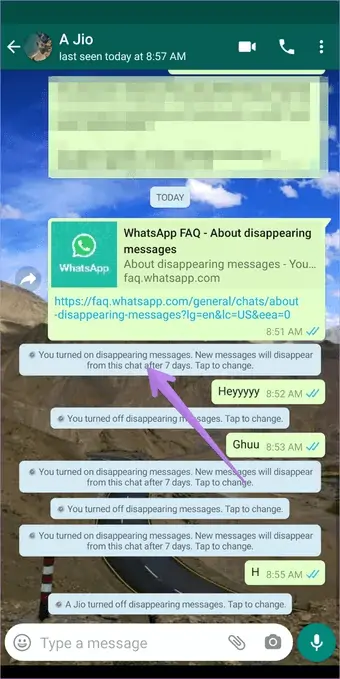 آموزش فعال و غیرفعال کردن پیام‌های ناپدیدشونده یا Disappearing Messages در واتس‌اپ