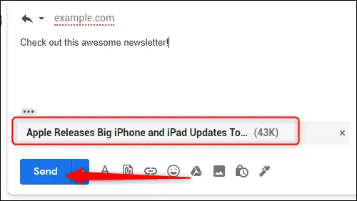 چگونه چند ایمیل را به صورت پیوست در Gmail برای دیگران ارسال کنیم؟