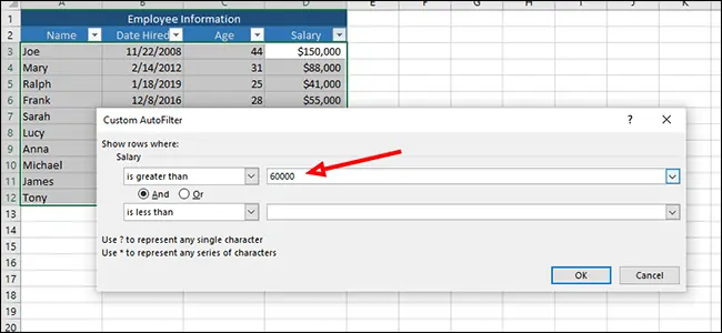 آموزش مرتب‌سازی و فیلتر کردن داده‌های جدول در Excel