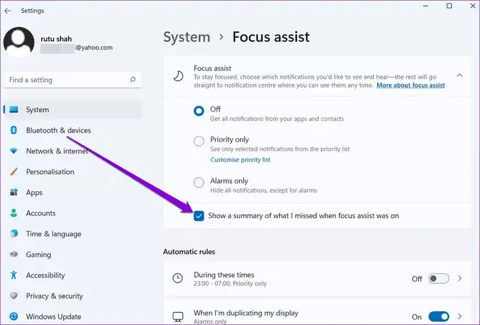 آشنایی با Focus Assist یا حالت تمرکز و تنظیمات آن در ویندوز ۱۱