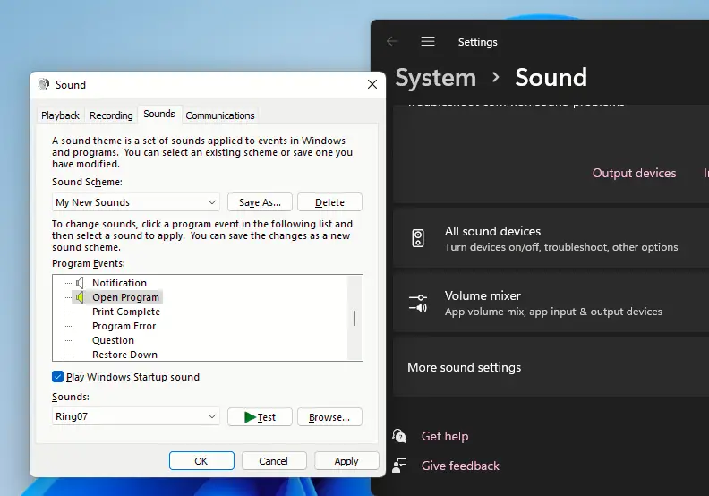 آموزش تغییر صداهای پیش‌فرض ویندوز و ذخیره کردن تم صوتی جدید