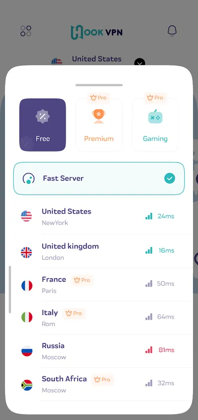 دانلود فیلترشکن Hook VPN با لینک مستقیم Hook VPN 2.7