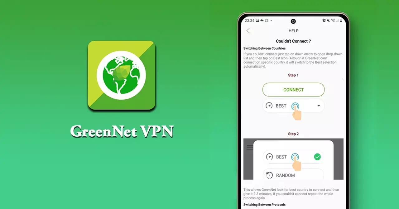 دانلود فیلتر شکن گرین نت با لینک مستقیم GreenNet VPN 1.6.13