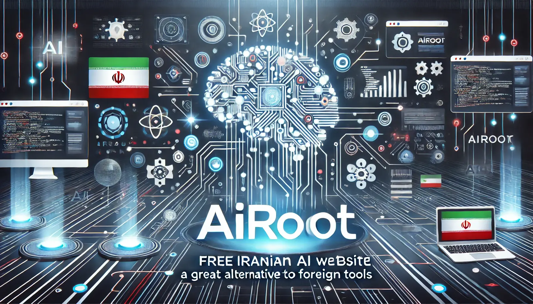 Airoot سایت هوش مصنوعی ایرانی رایگان | جایگزینی عالی برای ابزارهای خارجی