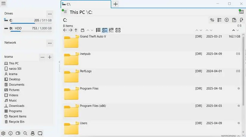 معرفی برنامه مدیریت فایل حرفه ای و سریع OneCommander برای ویندوز