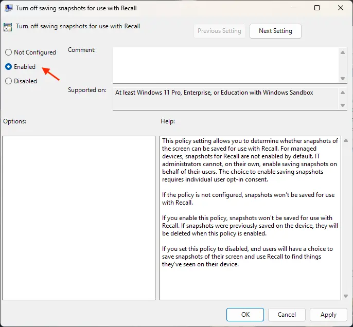 آموزش غیرفعال کردن Windows Recall در ویندوز ۱۱