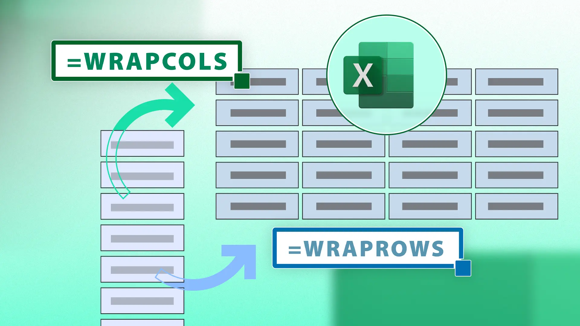 آموزش استفاده از تابع WRAPCOLS و WRAPROWS در اکسل