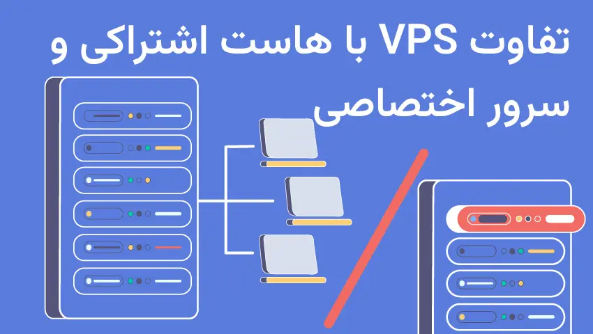 تفاوت vps با هاست اشتراکی و سرور اختصاصی