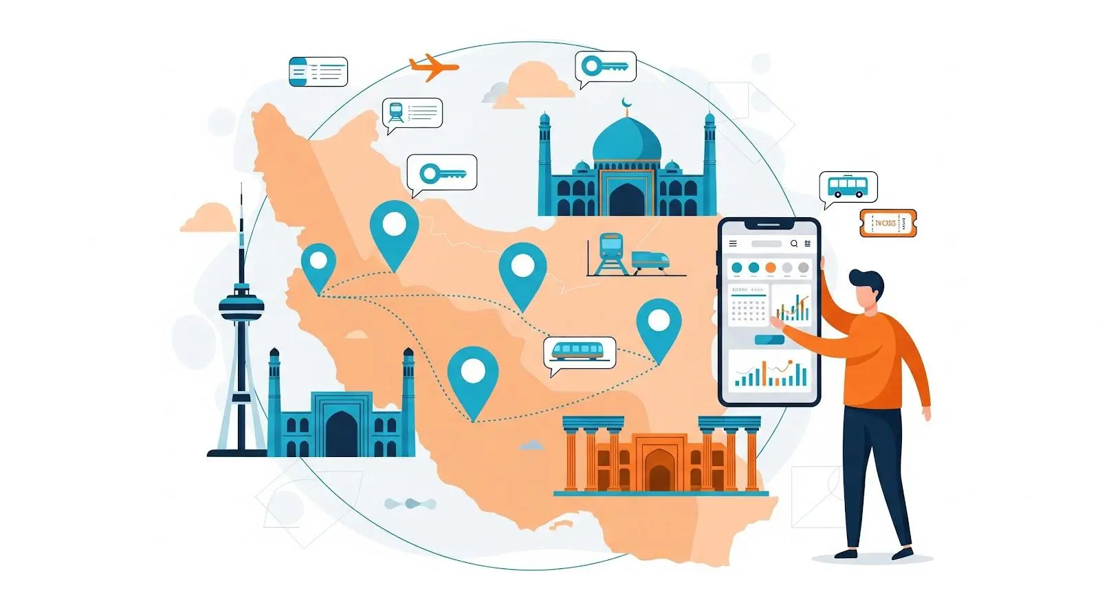 بهترین اپلیکیشن های سفر ایرانی؛ راهنمای صفر تا صد انتخاب بهترین پلتفرم