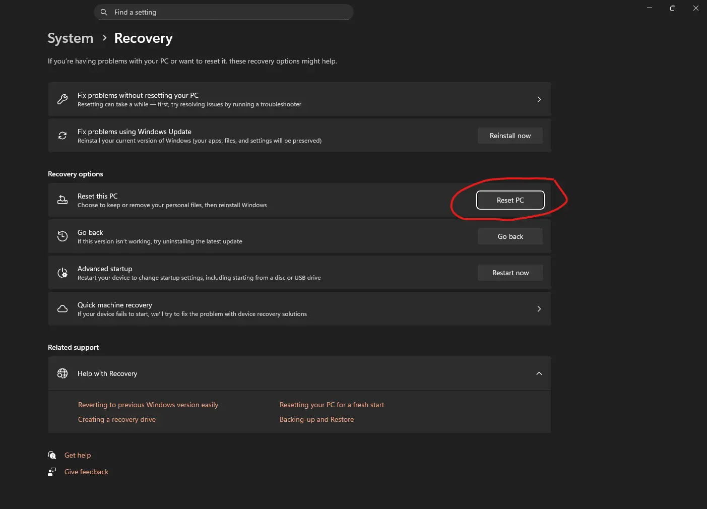 رفع ارور فایل ریستور