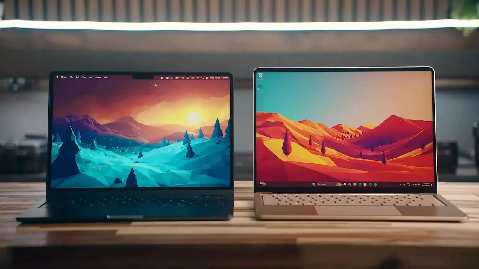 مقایسه لپ تاپ اپل و مایکروسافت