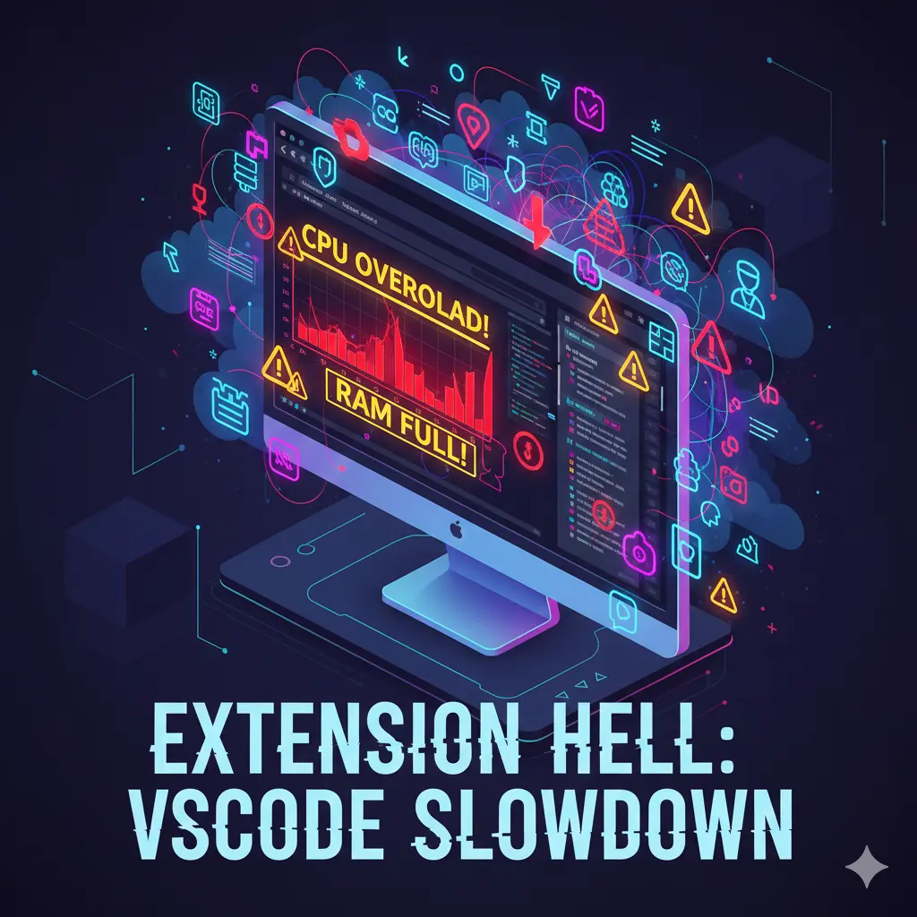 چرا گاهی با افزونه ها هم vscode کند می شود؟