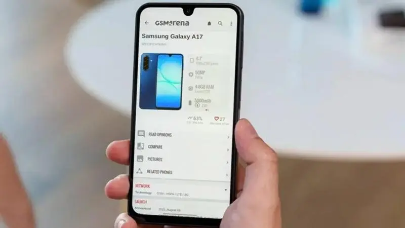 مقایسه A17 با A16 سامسونگ