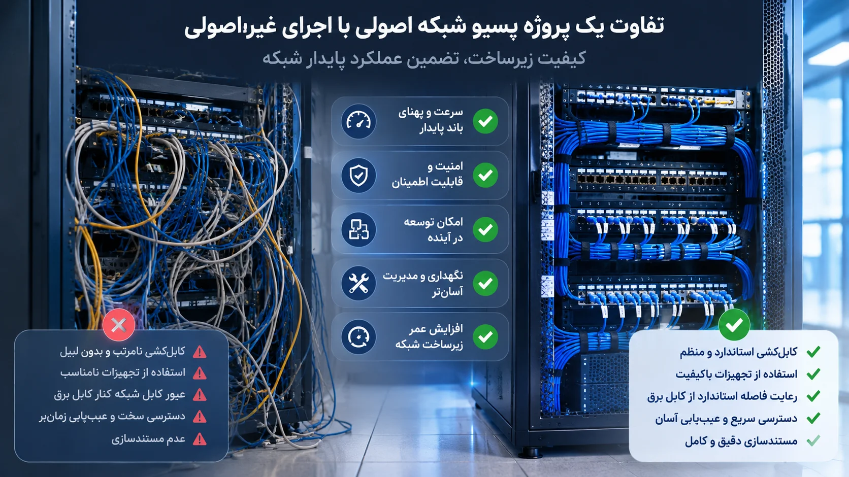 دلایل نیاز به اصلاح پروژههای پسیو شبکه