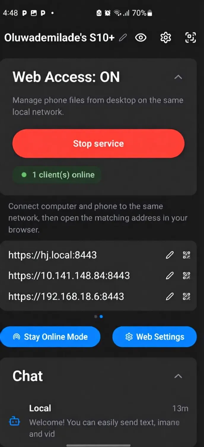 معرفی PlainApp برنامه‌ای برای مدیریت گوشی اندرویدی از طریق کامپیوتر بدون نیاز به کابل USB
