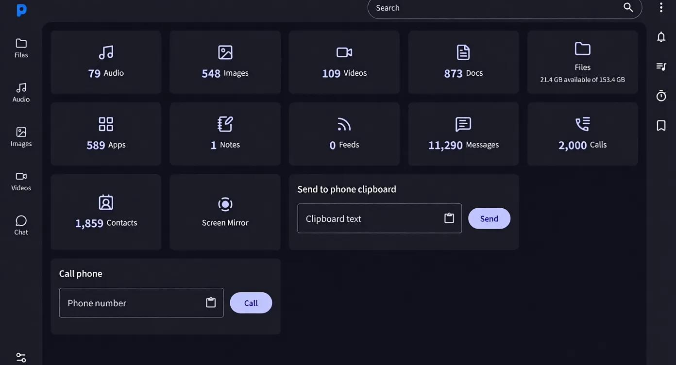 معرفی PlainApp برنامه‌ای برای مدیریت گوشی اندرویدی از طریق کامپیوتر بدون نیاز به کابل USB
