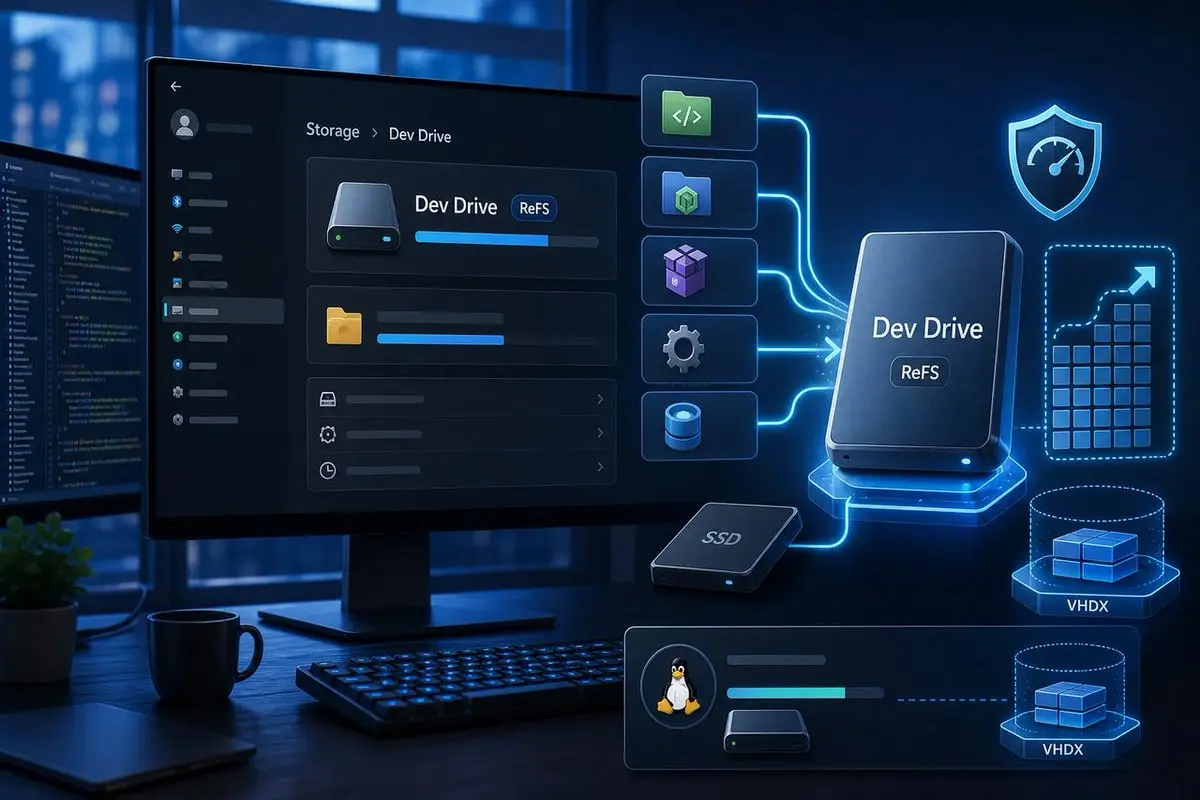 قابلیت Dev Drive در ویندوز 11 چیست؟ افزایش سرعت پروژههای برنامهنویسی با ReFS