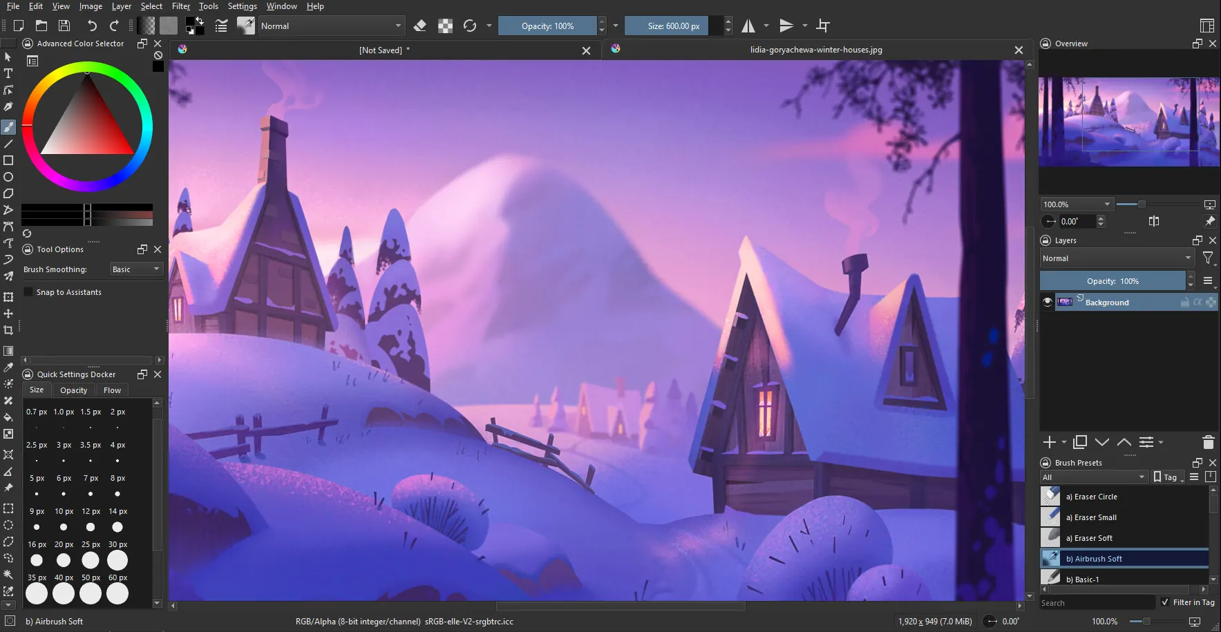 کدام جایگزین فتوشاپ فایل PSD را بهتر باز می‌کند؟ GIMP یا Krita یا PhotoDemon