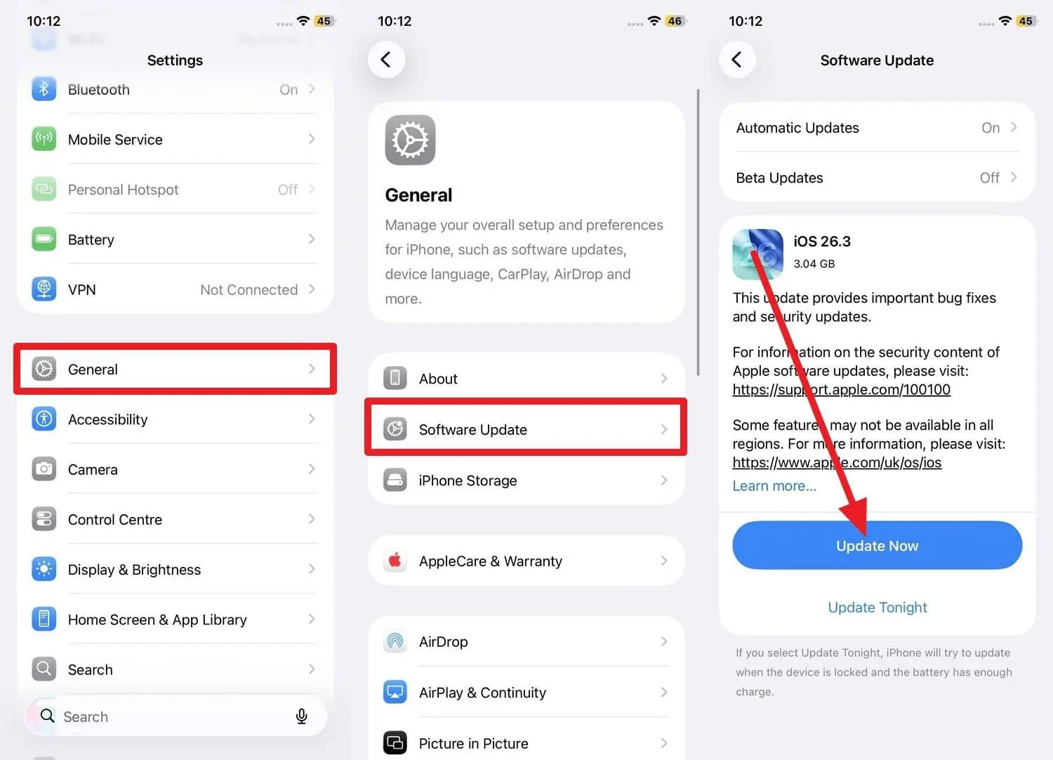 انتشار iOS 26.6.2 و iPadOS 26.6.2؛ رفع مشکل دانلود آپدیت از طریق اینترنت سیمکارت