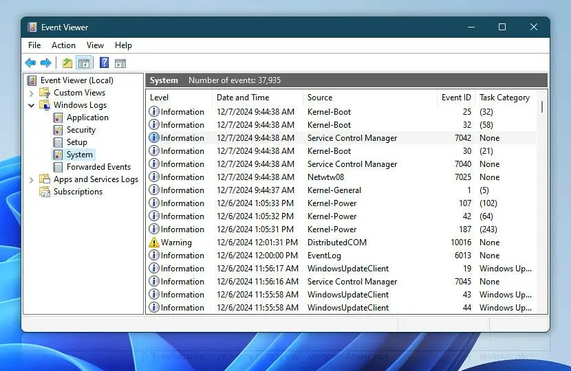 افزایش مصرف CPU در ویندوز؛ چگونه با Event Viewer عامل واقعی را پیدا کنیم؟