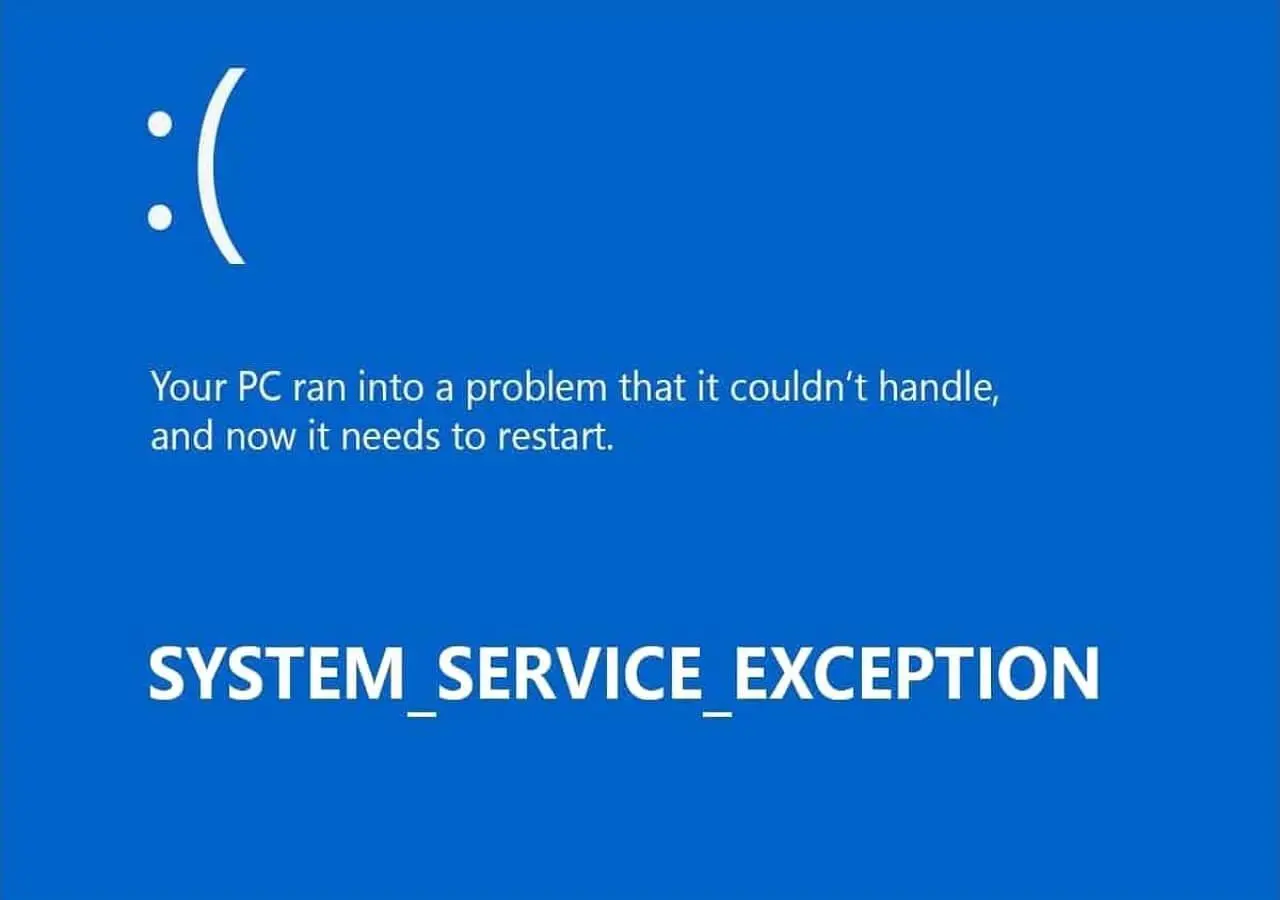 رفع خطای SYSTEM_SERVICE_EXCEPTION در ویندوز ۱۱ و ۱۰؛ آموزش کامل رفع صفحه آبی