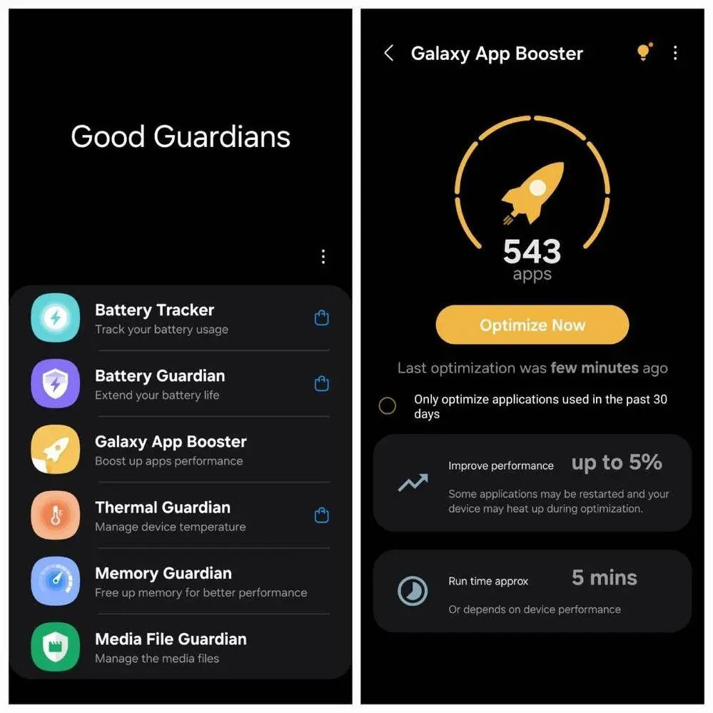 آموزش افزایش سرعت گوشی سامسونگ با Galaxy App Booster؛ اجرای سریع‌تر برنامه‌ها