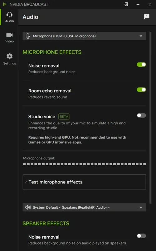 حذف نویز میکروفون و بهبود کیفیت وبکم با NVIDIA Broadcast؛ آموزش کامل تنظیم صدا و تصویر برای تماس‌های ویدیویی