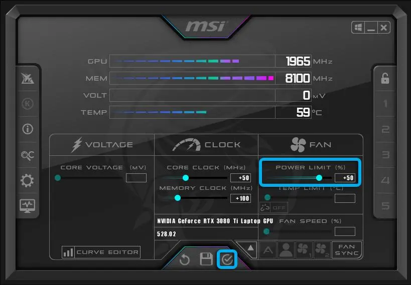 کاهش مصرف برق کارت گرافیک بدون افت محسوس FPS؛ آموزش Power Limit و مقایسه با Undervolt