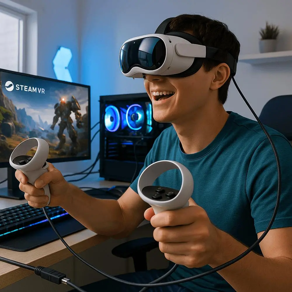 ۵ کاربرد پورت USB-C در Meta Quest؛ اجرای PC VR، انتقال فایل و اتصال تجهیزات جانبی