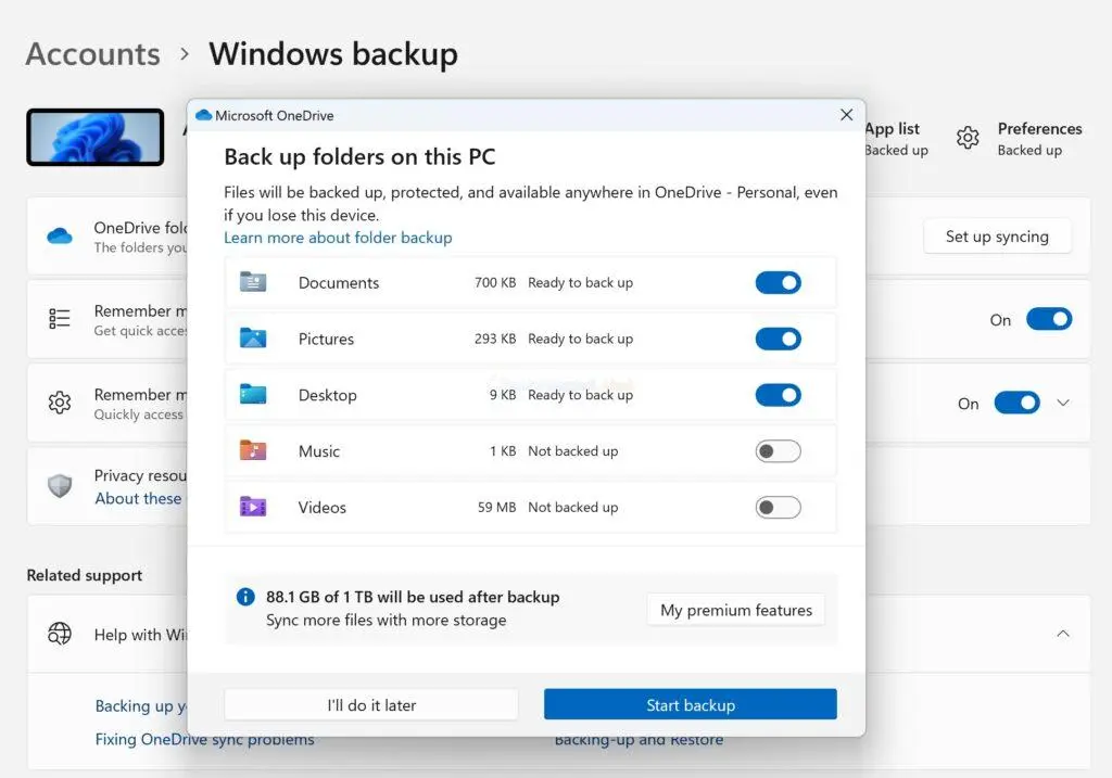 ویندوز ۱۱ بالاخره امکان غیرفعال کردن کامل پشتیبان‌گیری OneDrive را فراهم می‌کند
