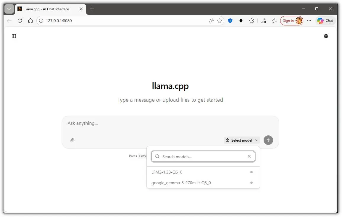 اجرای دو مدل هوش مصنوعی محلی با llama.cpp روی کارت گرافیک ۸ گیگابایتی