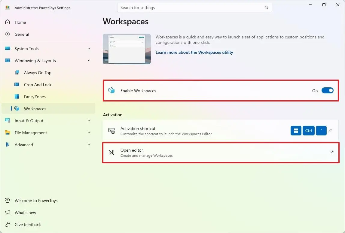 آموزش PowerToys Workspaces در ویندوز 11؛ ذخیره و اجرای چیدمان برنامه‌ها