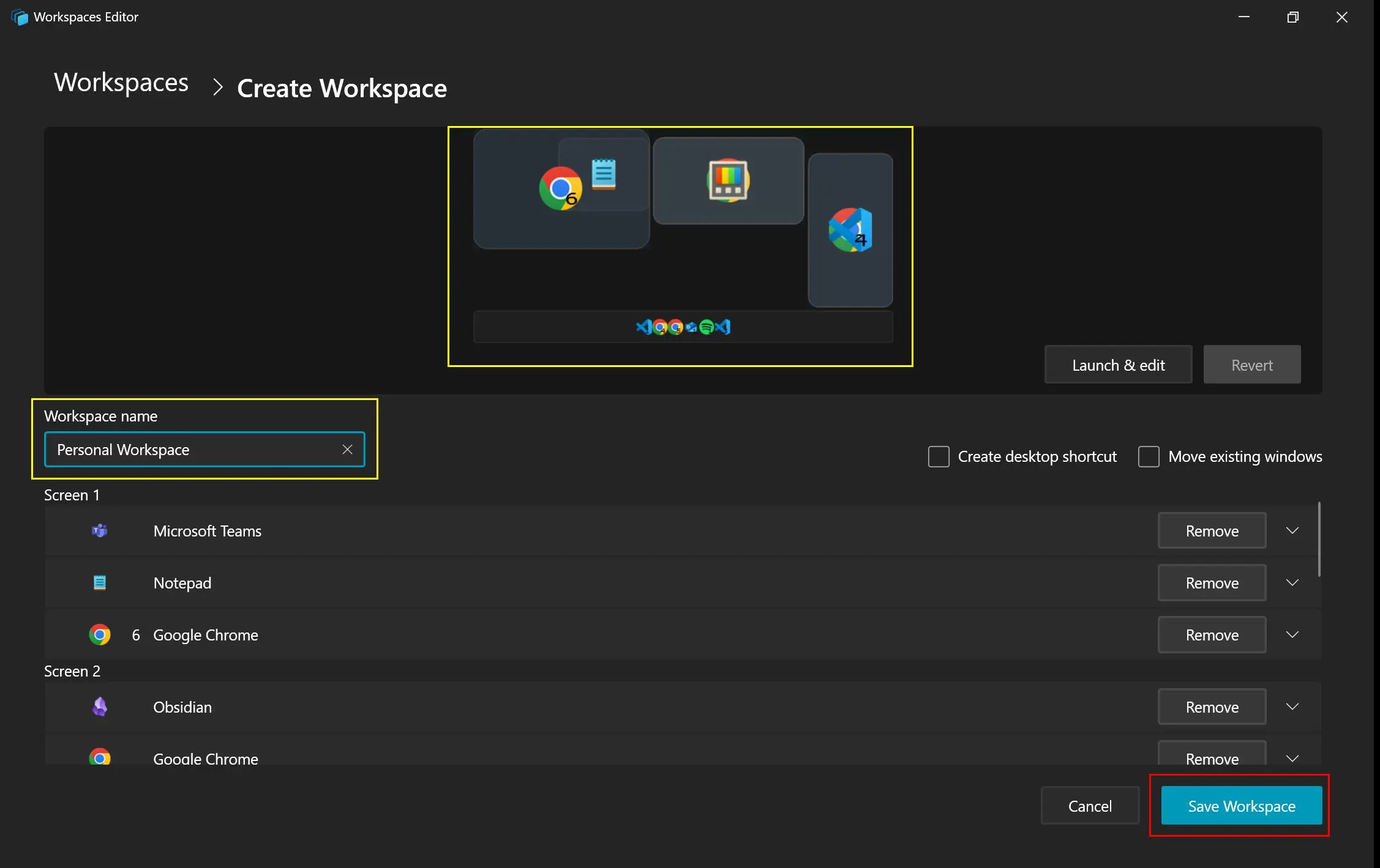 آموزش PowerToys Workspaces در ویندوز 11؛ ذخیره و اجرای چیدمان برنامه‌ها