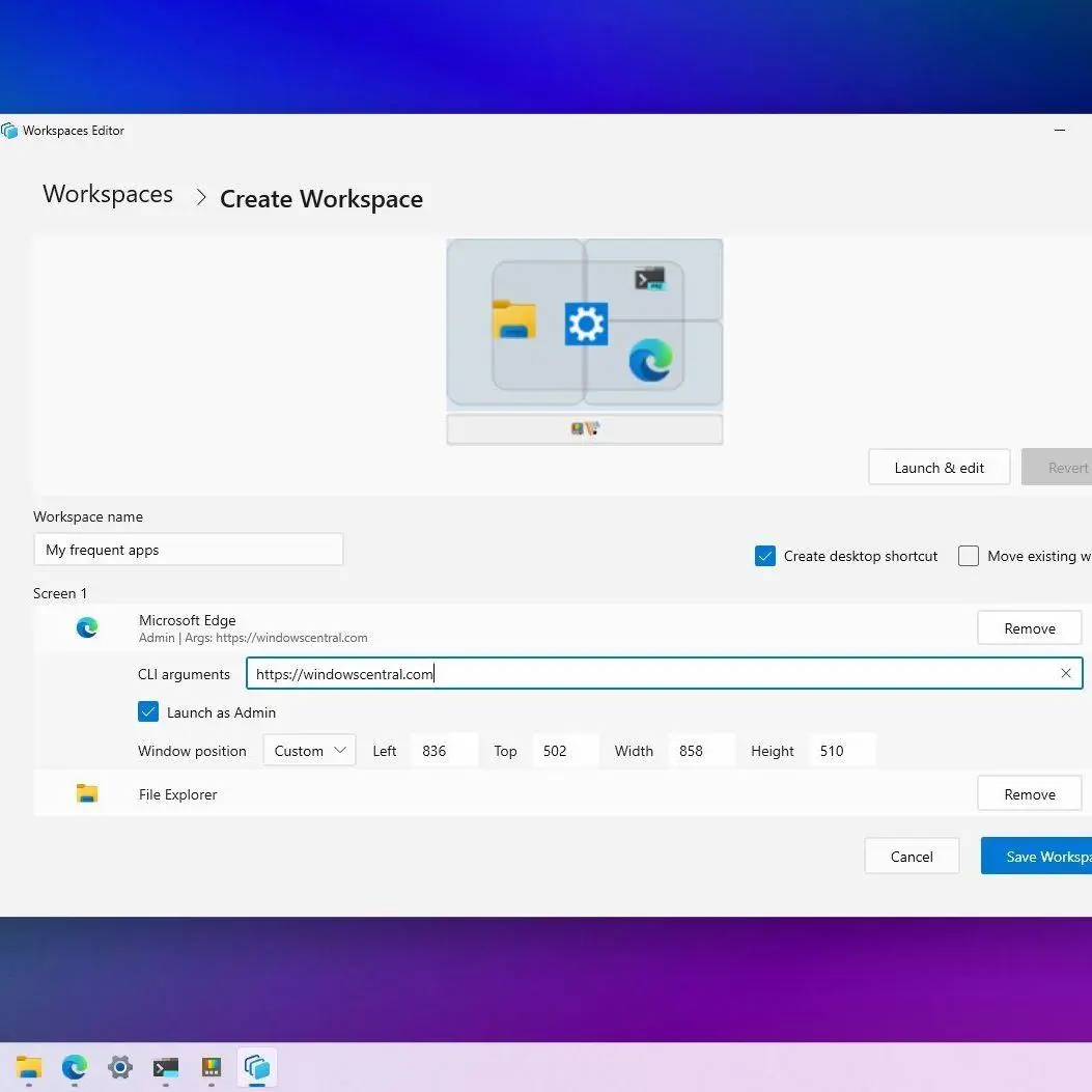 آموزش PowerToys Workspaces در ویندوز 11؛ ذخیره و اجرای چیدمان برنامه‌ها