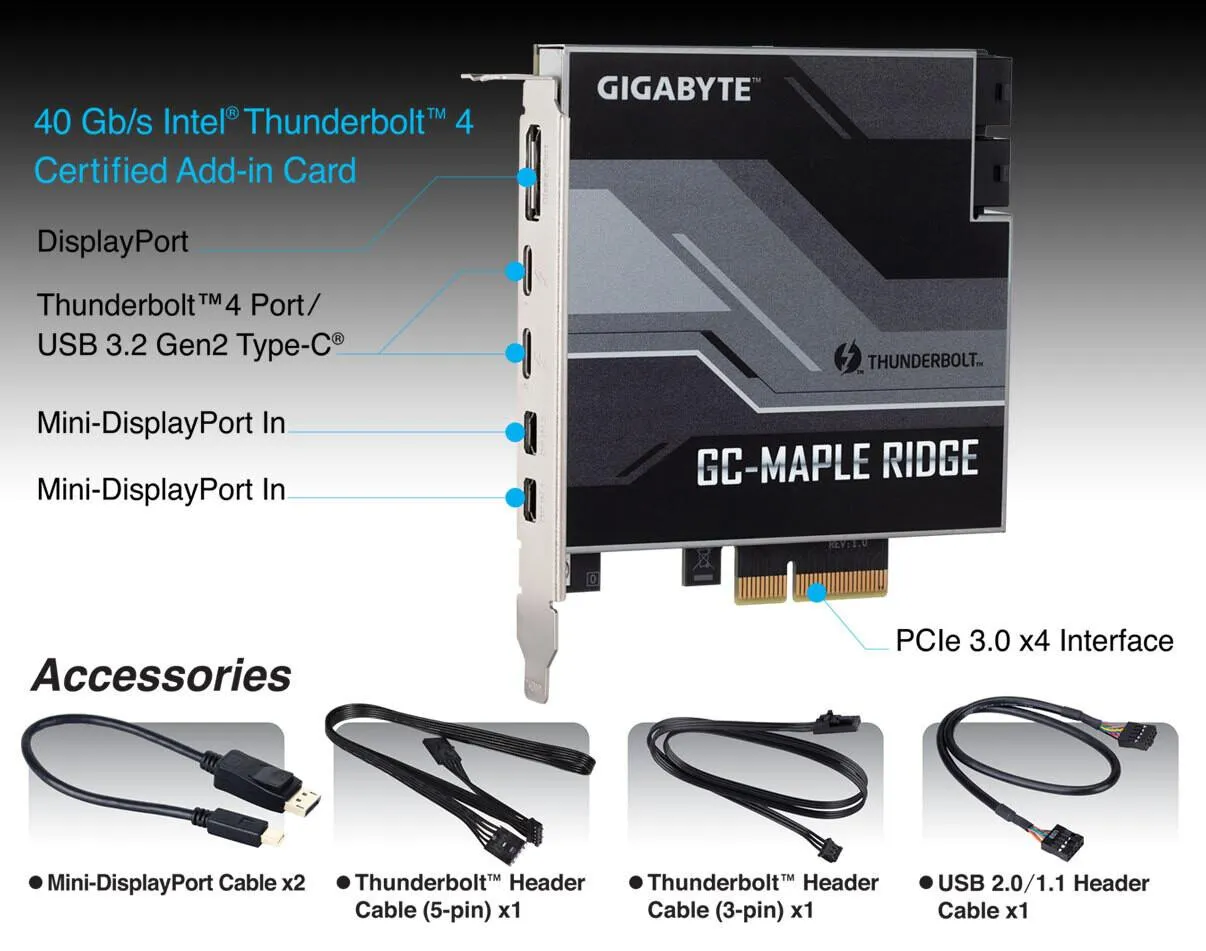 افزودن Thunderbolt 4 به مادربورد؛ بررسی USB-C و کارت توسعه PCIe