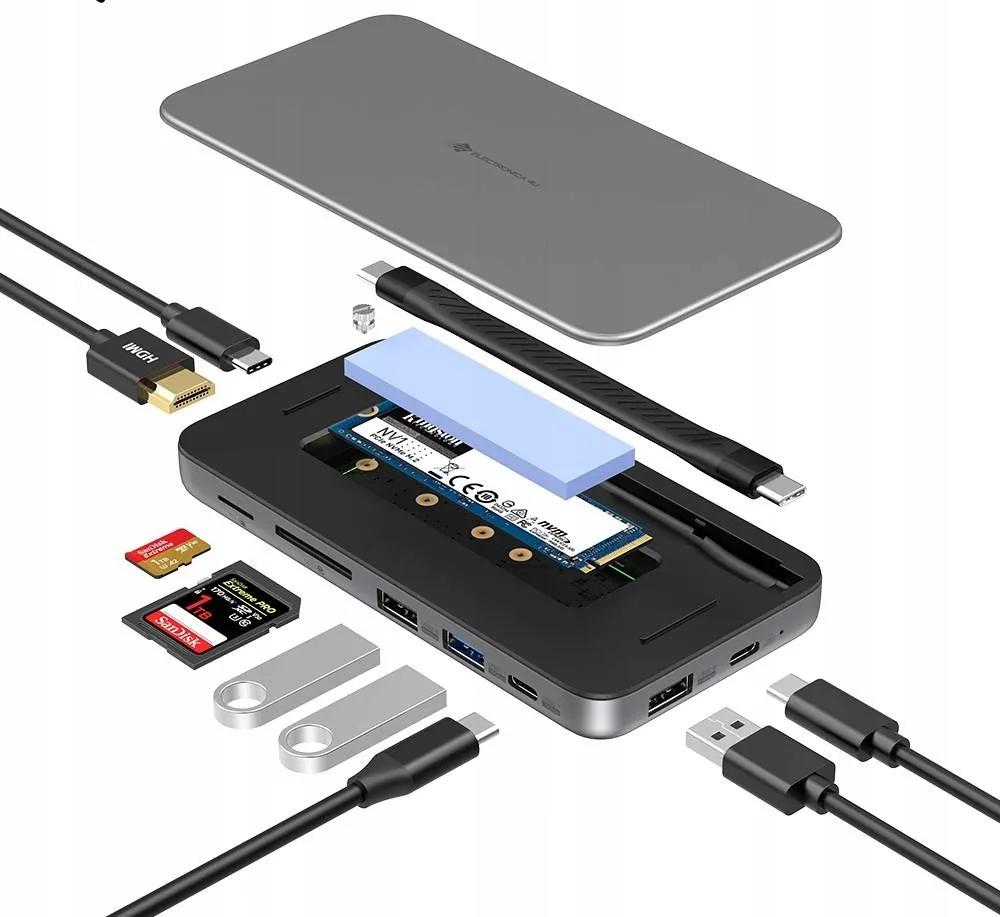 کاربردهای داک USB-C؛ از اتصال کنسول بازی تا شارژ چند دستگاه و افزایش فضای ذخیره‌سازی